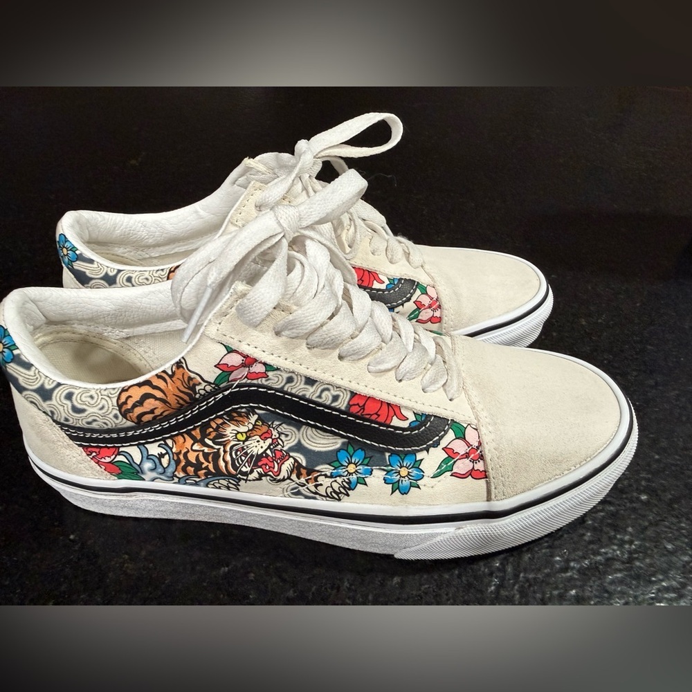 Vans Old Skool ‘Tiger Floral’ – Multi / True White (8) - Picture 4 of 13